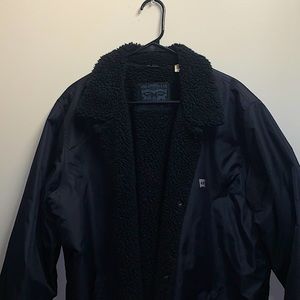 Black Levi Bomber Jacket